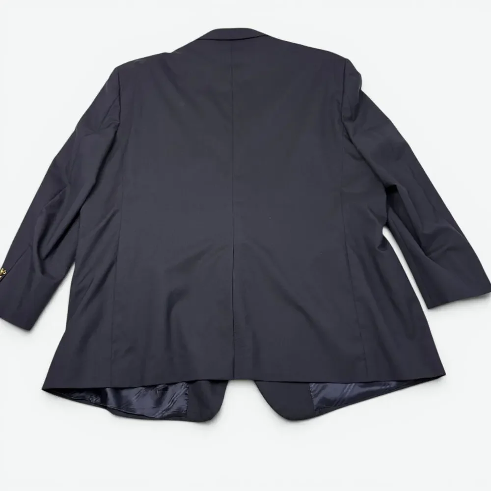 Brooks Brothers 1818 Madison Suit Jacket Mens 54R Navy VBC Italian Wool Blazer